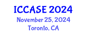 International Conference on Control, Automation and Systems Engineering (ICCASE) November 25, 2024 - Toronto, Canada