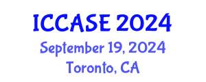 International Conference on Control, Automation and Systems Engineering (ICCASE) September 19, 2024 - Toronto, Canada
