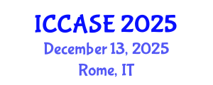 International Conference on Control, Automation and Systems Engineering (ICCASE) December 13, 2025 - Rome, Italy