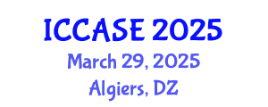 International Conference on Control, Automation and Systems Engineering (ICCASE) March 29, 2025 - Algiers, Algeria