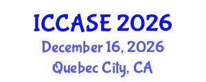 International Conference on Control, Automation and Systems Engineering (ICCASE) December 16, 2026 - Quebec City, Canada International Conference on Control, Automation and Systems Engineering (ICCASE) December 16, 2026 - Quebec City, Canada