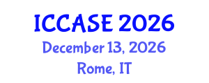 International Conference on Control, Automation and Systems Engineering (ICCASE) December 13, 2026 - Rome, Italy International Conference on Control, Automation and Systems Engineering (ICCASE) December 13, 2026 - Rome, Italy