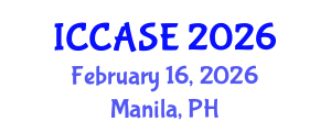 International Conference on Control, Automation and Systems Engineering (ICCASE) February 16, 2026 - Manila, Philippines International Conference on Control, Automation and Systems Engineering (ICCASE) February 16, 2026 - Manila, Philippines