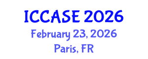 International Conference on Control, Automation and Systems Engineering (ICCASE) February 23, 2026 - Paris, France International Conference on Control, Automation and Systems Engineering (ICCASE) February 23, 2026 - Paris, France