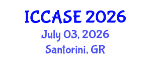 International Conference on Control, Automation and Systems Engineering (ICCASE) July 03, 2026 - Santorini, Greece International Conference on Control, Automation and Systems Engineering (ICCASE) July 03, 2026 - Santorini, Greece