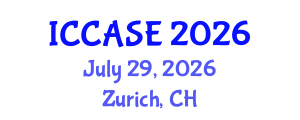 International Conference on Control, Automation and Systems Engineering (ICCASE) July 29, 2026 - Zurich, Switzerland International Conference on Control, Automation and Systems Engineering (ICCASE) July 29, 2026 - Zurich, Switzerland