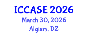 International Conference on Control, Automation and Systems Engineering (ICCASE) March 30, 2026 - Algiers, Algeria International Conference on Control, Automation and Systems Engineering (ICCASE) March 30, 2026 - Algiers, Algeria