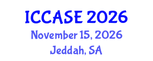 International Conference on Control, Automation and Systems Engineering (ICCASE) November 15, 2026 - Jeddah, Saudi Arabia International Conference on Control, Automation and Systems Engineering (ICCASE) November 15, 2026 - Jeddah, Saudi Arabia