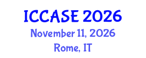 International Conference on Control, Automation and Systems Engineering (ICCASE) November 11, 2026 - Rome, Italy International Conference on Control, Automation and Systems Engineering (ICCASE) November 11, 2026 - Rome, Italy