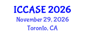 International Conference on Control, Automation and Systems Engineering (ICCASE) November 29, 2026 - Toronto, Canada International Conference on Control, Automation and Systems Engineering (ICCASE) November 29, 2026 - Toronto, Canada