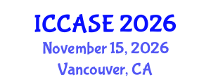 International Conference on Control, Automation and Systems Engineering (ICCASE) November 15, 2026 - Vancouver, Canada International Conference on Control, Automation and Systems Engineering (ICCASE) November 15, 2026 - Vancouver, Canada