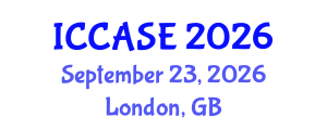 International Conference on Control, Automation and Systems Engineering (ICCASE) September 23, 2026 - London, United Kingdom International Conference on Control, Automation and Systems Engineering (ICCASE) September 23, 2026 - London, United Kingdom
