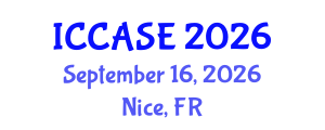 International Conference on Control, Automation and Systems Engineering (ICCASE) September 16, 2026 - Nice, France International Conference on Control, Automation and Systems Engineering (ICCASE) September 16, 2026 - Nice, France