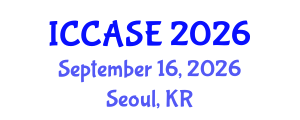International Conference on Control, Automation and Systems Engineering (ICCASE) September 16, 2026 - Seoul, Republic of Korea International Conference on Control, Automation and Systems Engineering (ICCASE) September 16, 2026 - Seoul, Republic of Korea