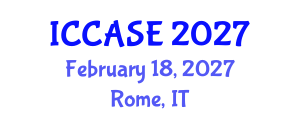 International Conference on Control, Automation and Systems Engineering (ICCASE) February 18, 2027 - Rome, Italy International Conference on Control, Automation and Systems Engineering (ICCASE) February 18, 2027 - Rome, Italy