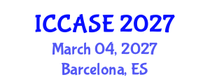 International Conference on Control, Automation and Systems Engineering (ICCASE) March 04, 2027 - Barcelona, Spain International Conference on Control, Automation and Systems Engineering (ICCASE) March 04, 2027 - Barcelona, Spain