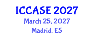 International Conference on Control, Automation and Systems Engineering (ICCASE) March 25, 2027 - Madrid, Spain International Conference on Control, Automation and Systems Engineering (ICCASE) March 25, 2027 - Madrid, Spain