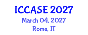 International Conference on Control, Automation and Systems Engineering (ICCASE) March 04, 2027 - Rome, Italy International Conference on Control, Automation and Systems Engineering (ICCASE) March 04, 2027 - Rome, Italy