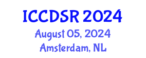 International Conference on Control, Dynamic Systems, and Robotics (ICCDSR) August 05, 2024 - Amsterdam, Netherlands