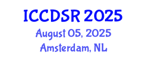 International Conference on Control, Dynamic Systems, and Robotics (ICCDSR) August 05, 2025 - Amsterdam, Netherlands