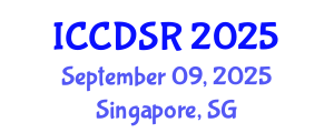 International Conference on Control, Dynamic Systems, and Robotics (ICCDSR) September 09, 2025 - Singapore, Singapore