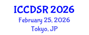 International Conference on Control, Dynamic Systems, and Robotics (ICCDSR) February 25, 2026 - Tokyo, Japan