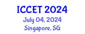 International Conference on Control Engineering and Technology (ICCET) July 04, 2024 - Singapore, Singapore