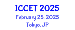 International Conference on Control Engineering and Technology (ICCET) February 25, 2025 - Tokyo, Japan