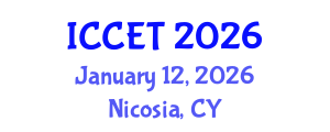 International Conference on Control Engineering and Technology (ICCET) January 12, 2026 - Nicosia, Cyprus International Conference on Control Engineering and Technology (ICCET) January 12, 2026 - Nicosia, Cyprus