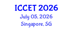 International Conference on Control Engineering and Technology (ICCET) July 05, 2026 - Singapore, Singapore