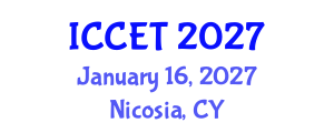 International Conference on Control Engineering and Technology (ICCET) January 16, 2027 - Nicosia, Cyprus International Conference on Control Engineering and Technology (ICCET) January 16, 2027 - Nicosia, Cyprus