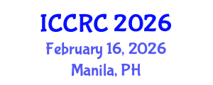 International Conference on Control, Robotics and Cybernetics (ICCRC) February 16, 2026 - Manila, Philippines