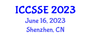 International Conference on Control Science and Systems Engineering (ICCSSE) June 16, 2023 - Shenzhen, China