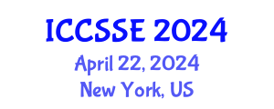 International Conference on Control Science and Systems Engineering (ICCSSE) April 22, 2024 - New York, United States