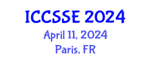 International Conference on Control Science and Systems Engineering (ICCSSE) April 11, 2024 - Paris, France