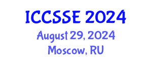 International Conference on Control Science and Systems Engineering (ICCSSE) August 29, 2024 - Moscow, Russia