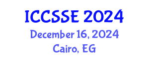 International Conference on Control Science and Systems Engineering (ICCSSE) December 16, 2024 - Cairo, Egypt