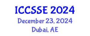 International Conference on Control Science and Systems Engineering (ICCSSE) December 23, 2024 - Dubai, United Arab Emirates