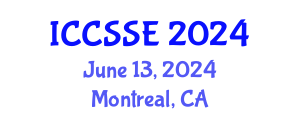 International Conference on Control Science and Systems Engineering (ICCSSE) June 13, 2024 - Montreal, Canada