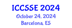International Conference on Control Science and Systems Engineering (ICCSSE) October 24, 2024 - Barcelona, Spain