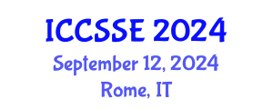 International Conference on Control Science and Systems Engineering (ICCSSE) September 12, 2024 - Rome, Italy