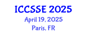 International Conference on Control Science and Systems Engineering (ICCSSE) April 19, 2025 - Paris, France
