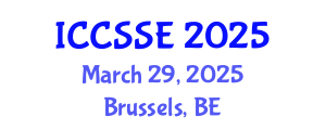 International Conference on Control Science and Systems Engineering (ICCSSE) March 29, 2025 - Brussels, Belgium
