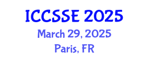 International Conference on Control Science and Systems Engineering (ICCSSE) March 29, 2025 - Paris, France