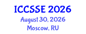 International Conference on Control Science and Systems Engineering (ICCSSE) August 30, 2026 - Moscow, Russia