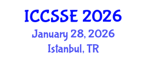 International Conference on Control Science and Systems Engineering (ICCSSE) January 28, 2026 - Istanbul, Turkey