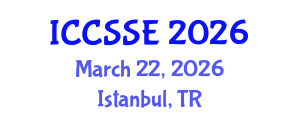 International Conference on Control Science and Systems Engineering (ICCSSE) March 22, 2026 - Istanbul, Turkey