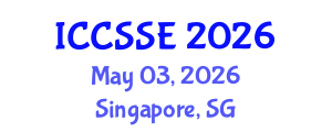 International Conference on Control Science and Systems Engineering (ICCSSE) May 03, 2026 - Singapore, Singapore