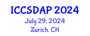 International Conference on Control System Design and Automation Process (ICCSDAP) July 29, 2024 - Zurich, Switzerland