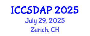 International Conference on Control System Design and Automation Process (ICCSDAP) July 29, 2025 - Zurich, Switzerland